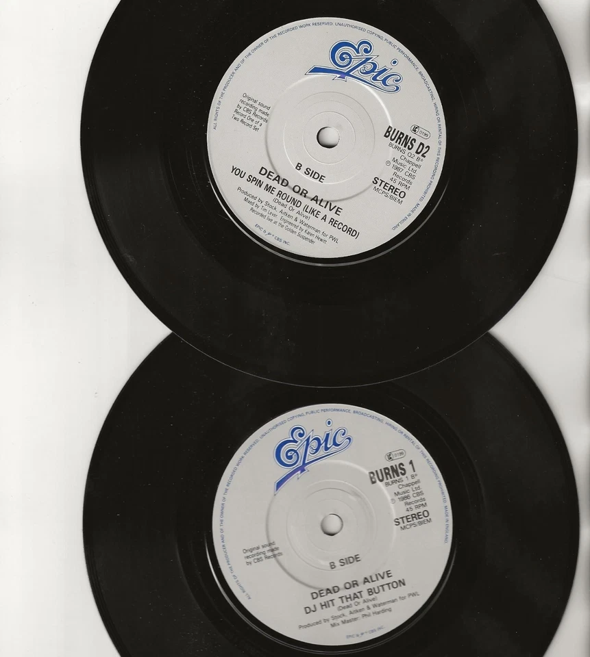 Dead or Alive – Hooked on Love (Remix) - Double-vinyl 45 - Image 4 of 4