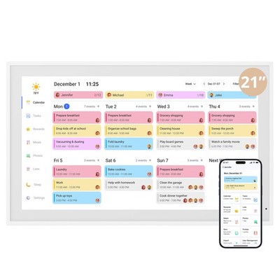 Dragon Touch 21.5'' Digital Calendar Chore Chart   1080P Full HD  Scheduling