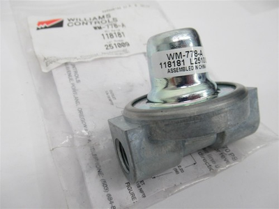 #ad Williams Control 118181 WM 778 A 1 4quot; NPT 70 Psi Pressure Protection Valve $28.00