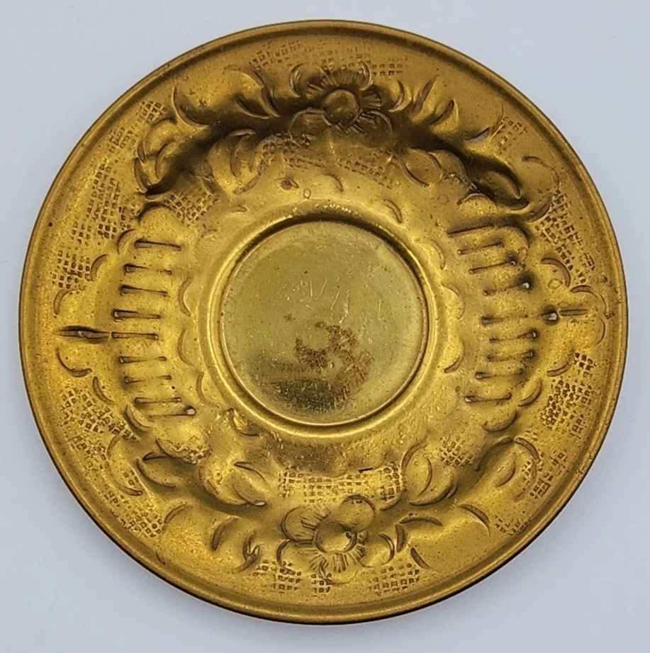 Tazas de café turcas de latón y porcelana con platillos 3 oz cada juego de 2 LEER AZUL Foto 3 de 4