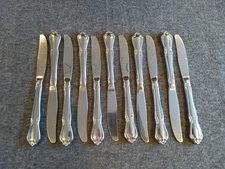Oneida Chateau Dinner Knives Lot of 11 Oneidacraft Deluxe Stainless Flatware