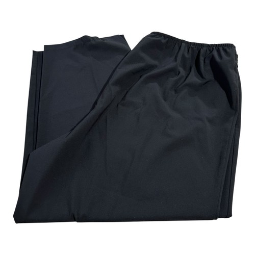 Eileen Fisher Hose gerades Bein Damen 2X schwarz Stretch Gummibund