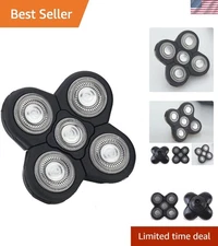 Efficient Men's Shaving Head - Replaceable, Floating Blades for Quick Grooming
