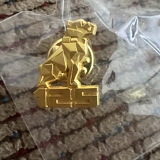 New Gold Toned Mack Truck 125 Years Anniversary Bulldog Dog Mascot Lapel Pin