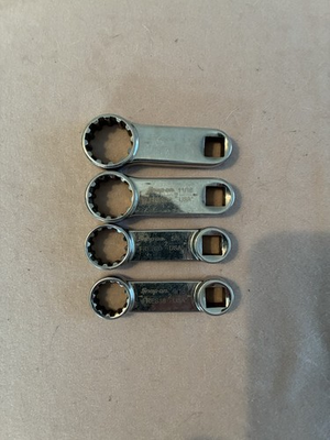 #ad Snap On 4 Piece 3 8 Drive Spline Torque Adapter Set Pre Owned $100.00