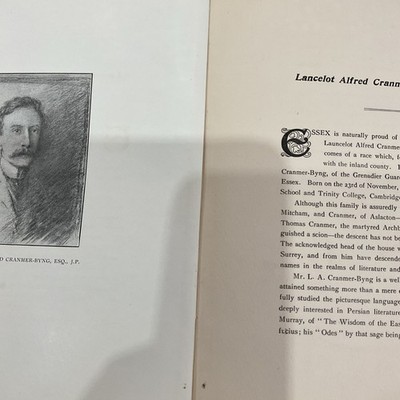 ESSEX Leaders 1906 - Lancelot Alfred CRANMER-BYNG - author of FOLEY MILL THAXTED