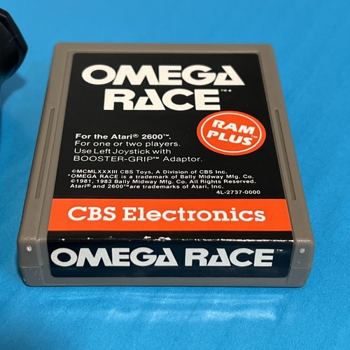 Atari 2600 Omega Race Cartridge & Booster Grip Adaptor Controller Works 100% - Picture 13 of 13