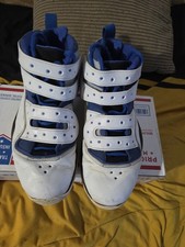 Mens Used Nike Air Zoom Size 12 White/blue La...