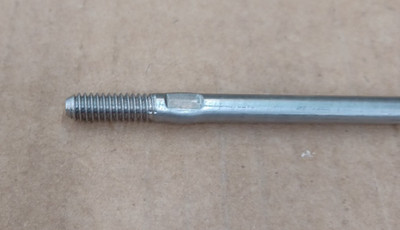 1/4'' Diameter 304SS Rod - End Threaded - 1/4-20 x 11/16'' - 14.13'' OAL