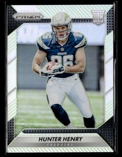 2016 Panini Prizm #262 Hunter Henry Silver Prizm Rookie card Chargers. rookie card picture