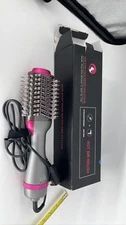 One Step Air Brush Hair Dryer & Styler Volumizer Straightener Pink