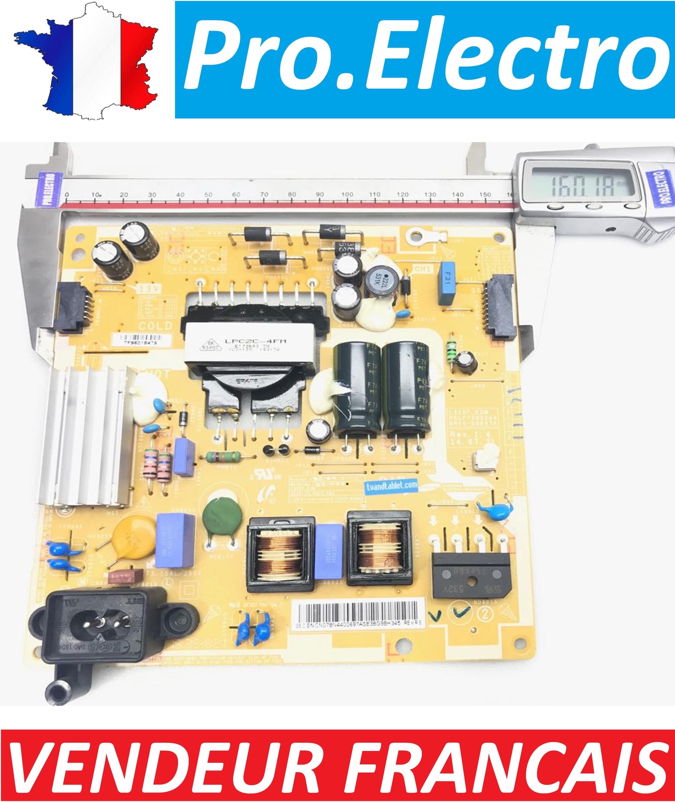 Platine Alimentation L32SF_ESM BN44-00697A haute stabilité pour TV UE32J5