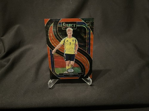2024-25 Panini Select Fifa - Mezzanine Lucas Bergvall #192 Red Wave Prizm /59