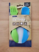 Spork Stansport 4 pack 3-in-1 Camping Spoon Fork Knife Travel hiking backpack