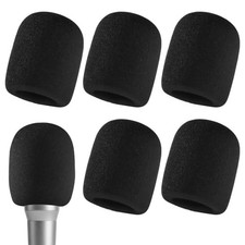 6 Pcs Premium Thick Foam Mic Covers, High-Density Sponge Microphone
