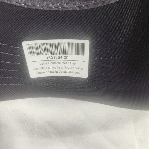 CAT Men's Gray and Black 6 Panel Embroidered Snapback Trucker Hat Adjustable NWT - Picture 4 of 6
