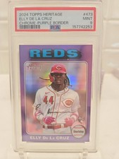 Elly De La Cruz [Purple Chrome] #473 Prices | 2024 Topps Heritage