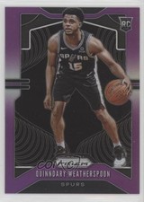 2019-20 Panini Prizm Rookie Purple Prizm 4/75 Quinndary Weatherspoon #285 14dh