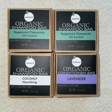 3 Bars Organic Scented Shampoo & 1 Conditioner Bar
