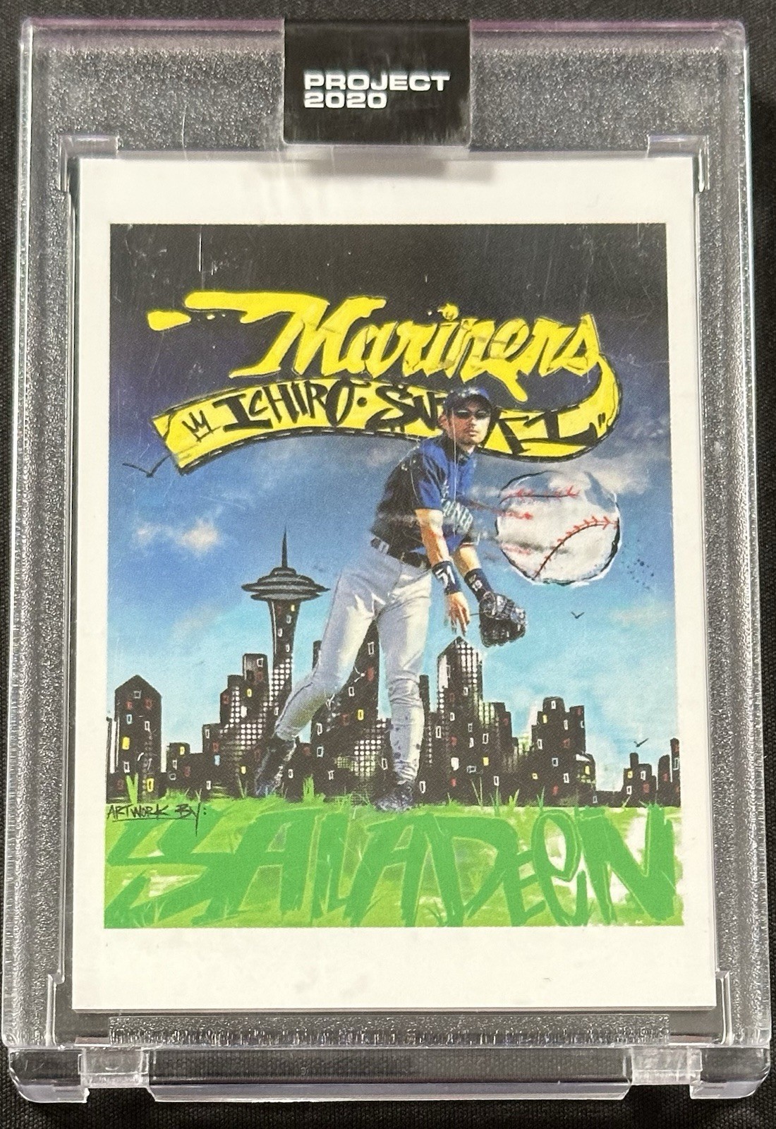 2020 Topps Project 2020 - 2001 Topps Ichiro Suzuki #77 King Saladeen /11425