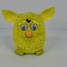 2012 Hasbro Furby Boom Yellow Sprite Electronic Pet LCD Eyes Tested Working