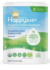 Happy Baby Infant Baby Formula Stage 2, 22.9 OZ, PACK OF 2, 08/28/2026