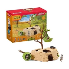 Schleich Wild Life Meerkat Playtime Hangout with Meerkat Figurines Playset -