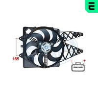 LüFter MotorküHlung ERA 352054 12V 385Mm FüR Fiat Punto EVO Multijet 199 AXD11