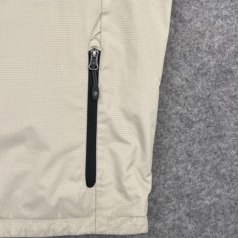 IZOD PerformX Vest Mens Large Khaki Black Reversible Fleece Lined Zip Pockets - Image 4 of 4