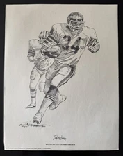 Vintage 1981 Shell Oil Company Walter Payton Chicago Bears NFL Print