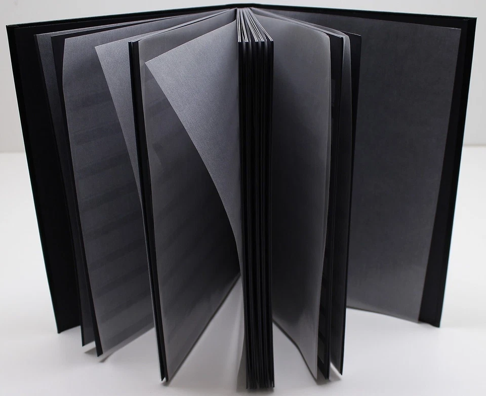 Libro de estampillas de faro azul de 32 páginas con páginas negras, 9 tiras por página Foto 2 de 4