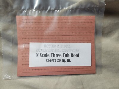 N Scale Laser Cut Three Tab Shingles 