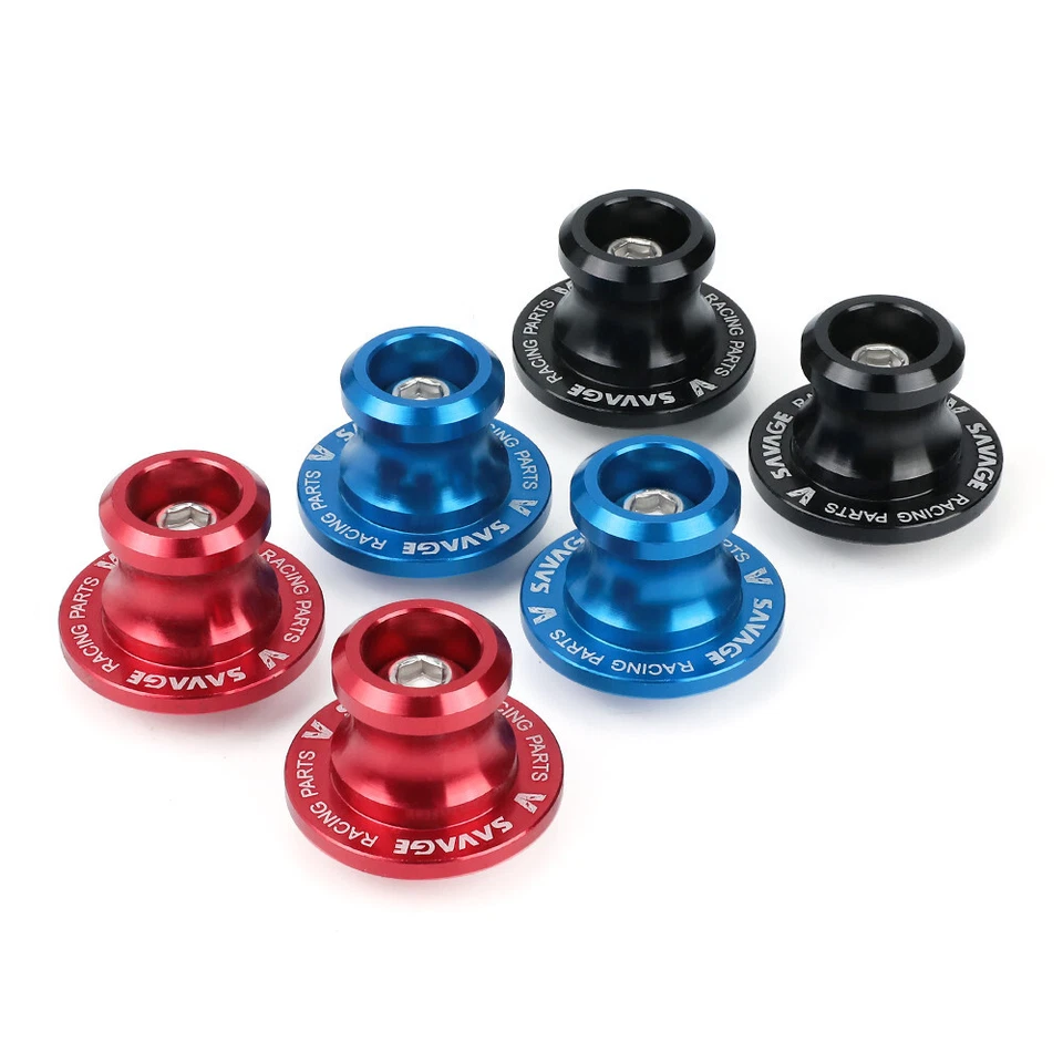 Deslizadores de eje de rueda trasera M6 carretes basculantes tornillo perno para Aprilia RS 50 125 250 Foto 2 de 4