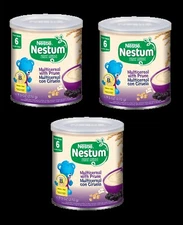Nestlé Nestum Stage 2 Multicereal Baby Cereal with Prune, 9.5 oz Cans, 3 Pack