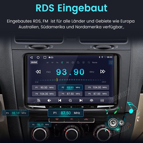 DAB+ 6+128G Android14 Carplay Autoradio GPS Für VW GOLF 5 6 Touran Caddy Polo 4G - Bild 11 von 18
