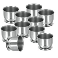 10Er Set Metaltex 185307010 Eierbecher, Inox