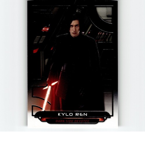 4-02-08 PWE. 2018 star wars galactic files BASE card #tlj-3 kylo ren - Picture 1 of 2