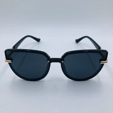 Black Polarized Women's Sunglasses Driving Eyewear Shades Glasses Cat Eyes Chain