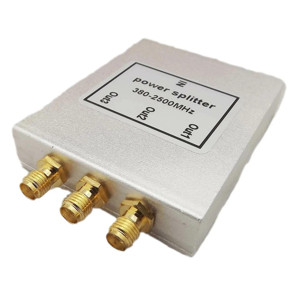 RF Coaxial Power Splitter Divider Combiner SMA 3-way Signal Booster 380-2500MHz - Image 2 of 4