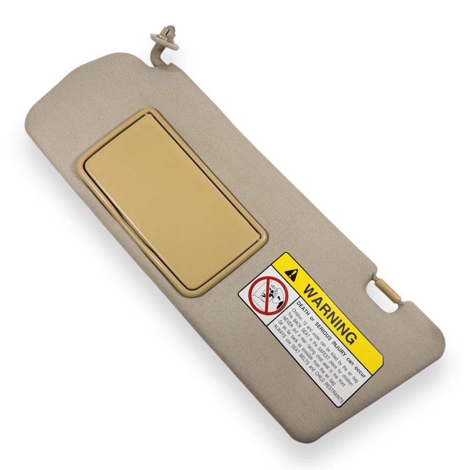 1997-1999 Mitsubishi Montero Sport Driver Left Side Sun Visor Tan - Image 3 of 4