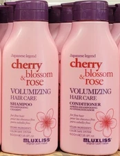 Luxliss Cherry Blossom & Rose Volumizing Hair Care Shampoo, Conditioner Combo