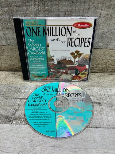 One Million of the World's Best Recipes | Easy Chef | Windows CD Cookbook