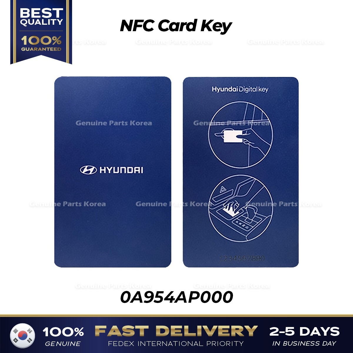 ⭐Genuine⭐ NFC Card Key 0A954AP000 for Hyundai Avante Tuscon