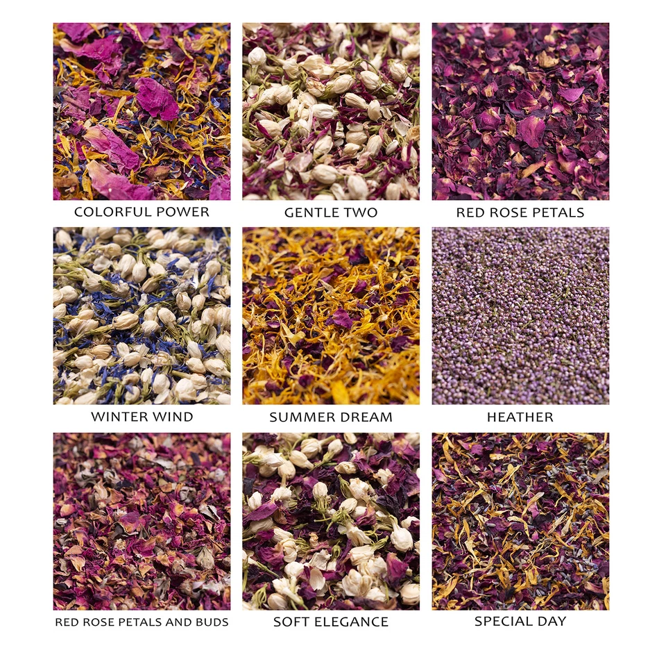 Confetti naturali confetti fiori petali confetti biodegradabili 1 litro - Immagine 4 di 4