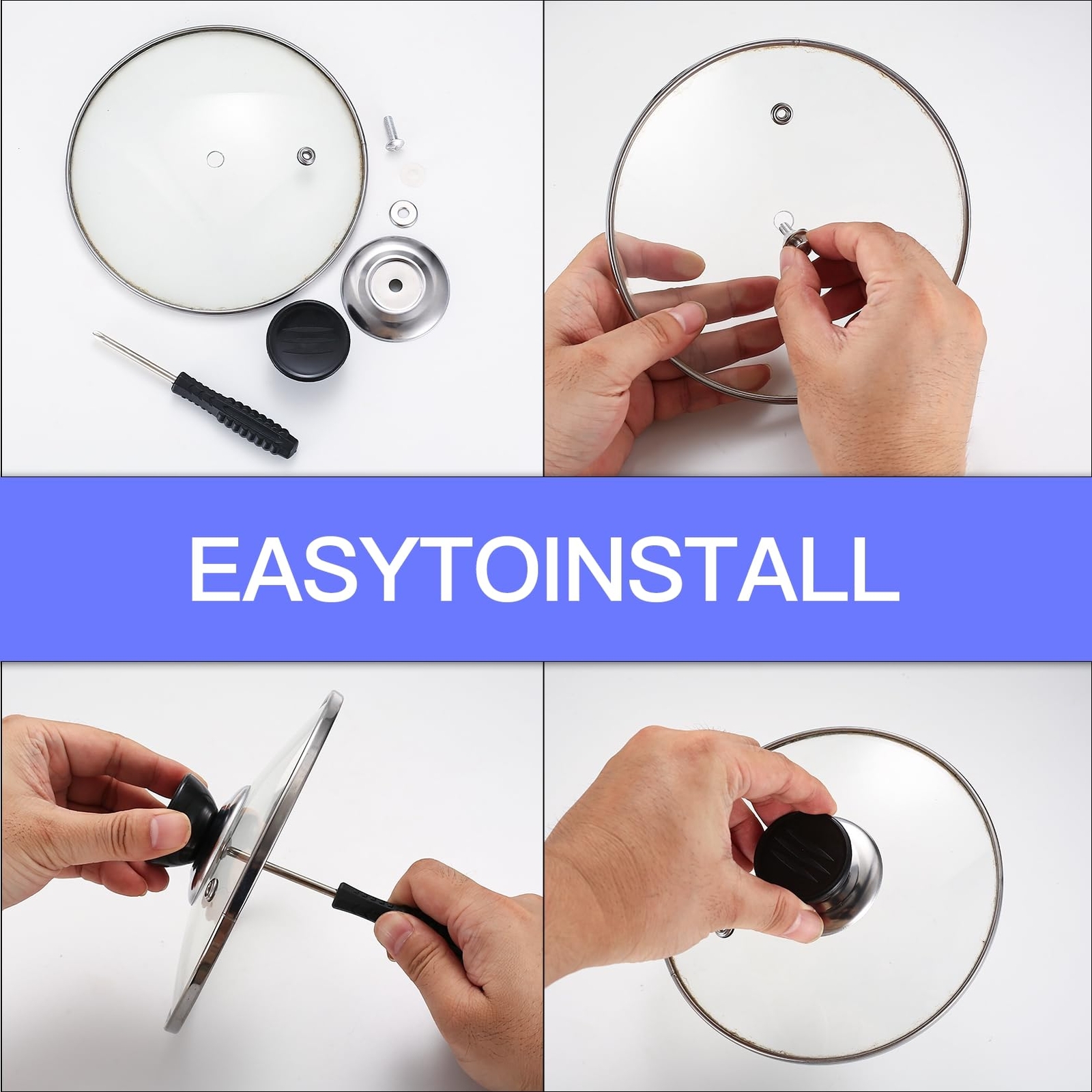 10Pcs Pot Lid Knobs Heat Resistant Crock Top Lid Knobs Handles Replacement