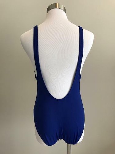 NUEVO JCrew $98 Traje de Baño de Una Pieza Italiano Mate 2 Bistro Azul - Imagen 2 de 5