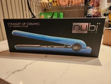 Nubi Straight Up Ceramic 1.25" Flat Iron / Styler / Hair Straightener - NEW