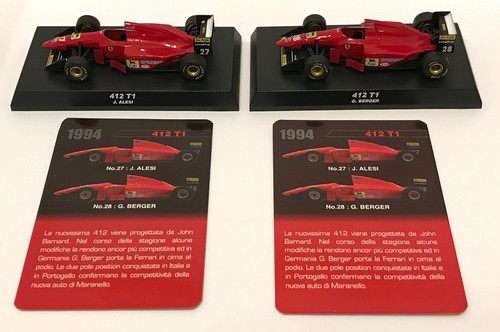Kyosho Ferrari F1 1:64 - 412 T1 (1994) Alesi and Berger Two Car Set. - Picture 2 of 24