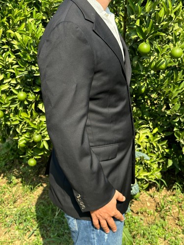 Luxury Prada Milano Solid Black Suit Formal Jacket Blazer Tux Size 50 R M - Picture 12 of 23