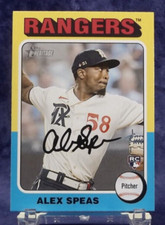 2024 Topps Heritage #274 - Alex Speas Rookie - Texas Rangers - Near Mint